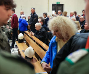 Jarosław Kaczyński na otwarciu wystawy pt. „Katyń 1940 - Smoleńsk 2010. Anatomia kłamstwa” w Muzeum Miejskim w Jastrzębiu-Zdroju