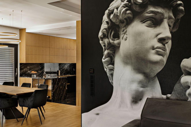 Między minimalizmem a złotym detalem. Elegancki dom w Katowicach