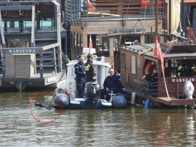 Akcja służb w centrum Warszawy. W Wiśle dryfowało ciało