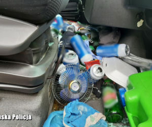 Pijany Ukrainiec kierował tirem. Alkohol ukradł z naczepy