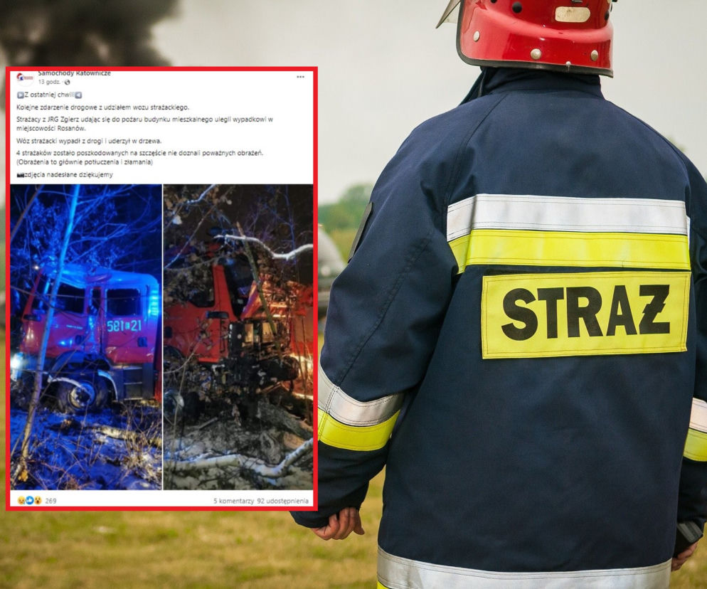 Wypadek strażaków