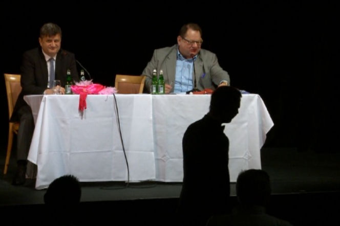 Ryszard Kalisz i Janusz Palikot