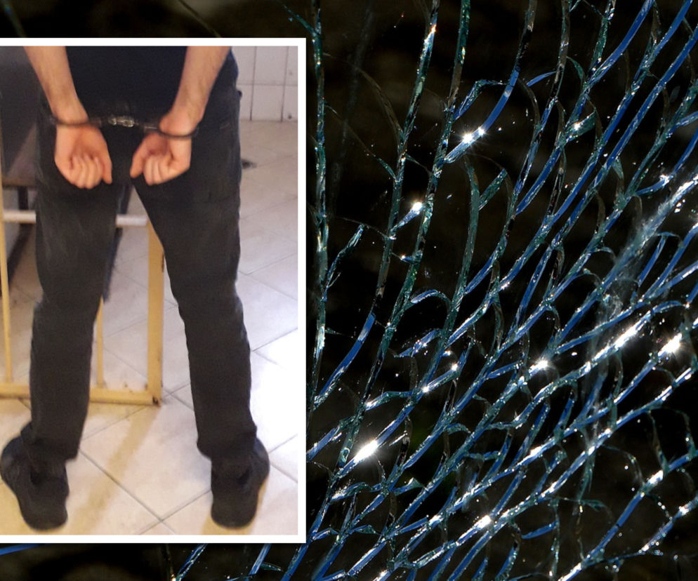 Świnoujście: Pijany 20-latek rozbił szybę wystawową. Chwilę później był już w rękach policji