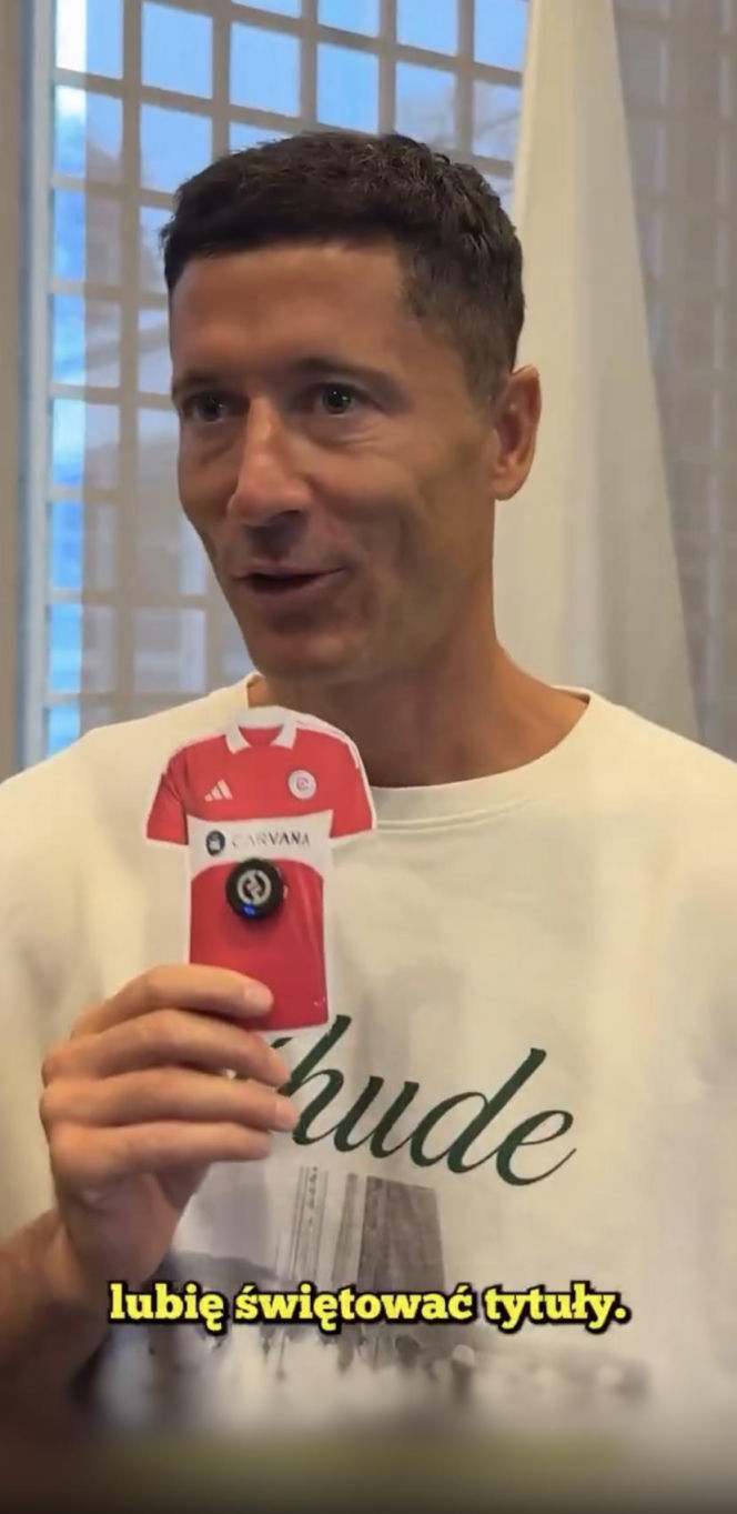 Robert Lewandowski przed wylotem do USA