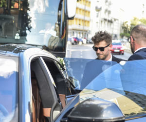 Królikowski i Opozda przyjechali na ślub zjawiskowym Lamborghini