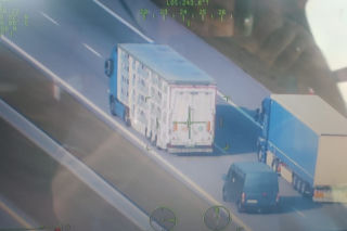Kierowcy ciężarówek bez szans w starciu ze śmigłowcem. Posypały się mandaty