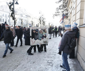 Karol i Marta Nawroccy na Orszaku Trzech Króli