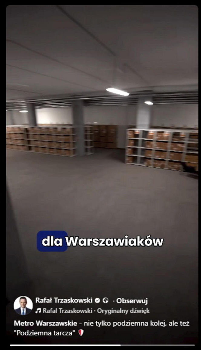 Schron powstaje w metrze. Tysiące łóżek, koców i śpiworów!