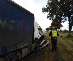 Tragiczny wypadek w Ostaszewie. Nagły manewr i straszna śmierć kierowcy