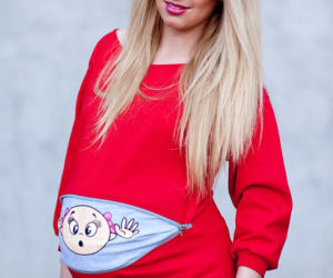 Bluzka ciążowa z nadrukiem 1