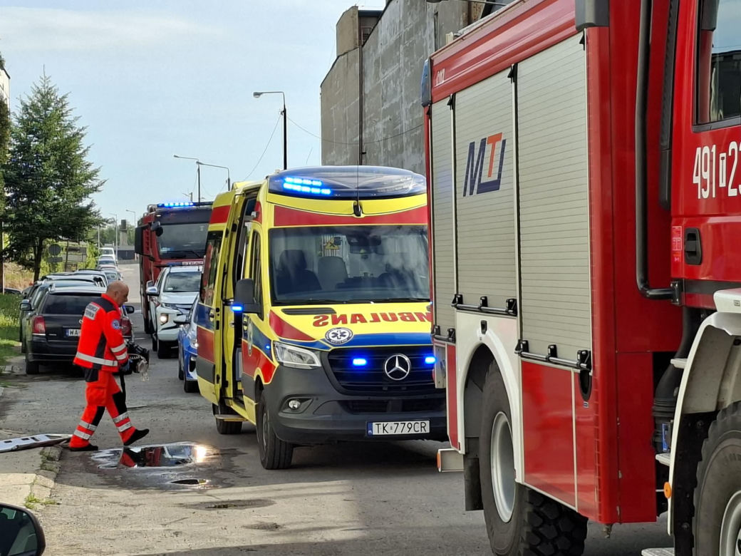 Wypadek na "strefie" w Starachowicach