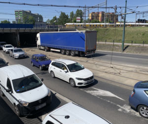 TIR zablokował Sosnowiec. Kierowca był nietrzeźwy