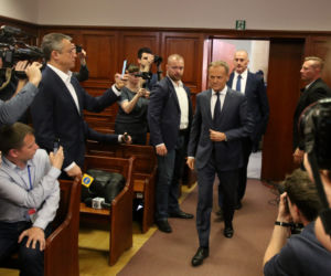 Donald Tusk zeznaje w procesie Tomasza Arabskiego