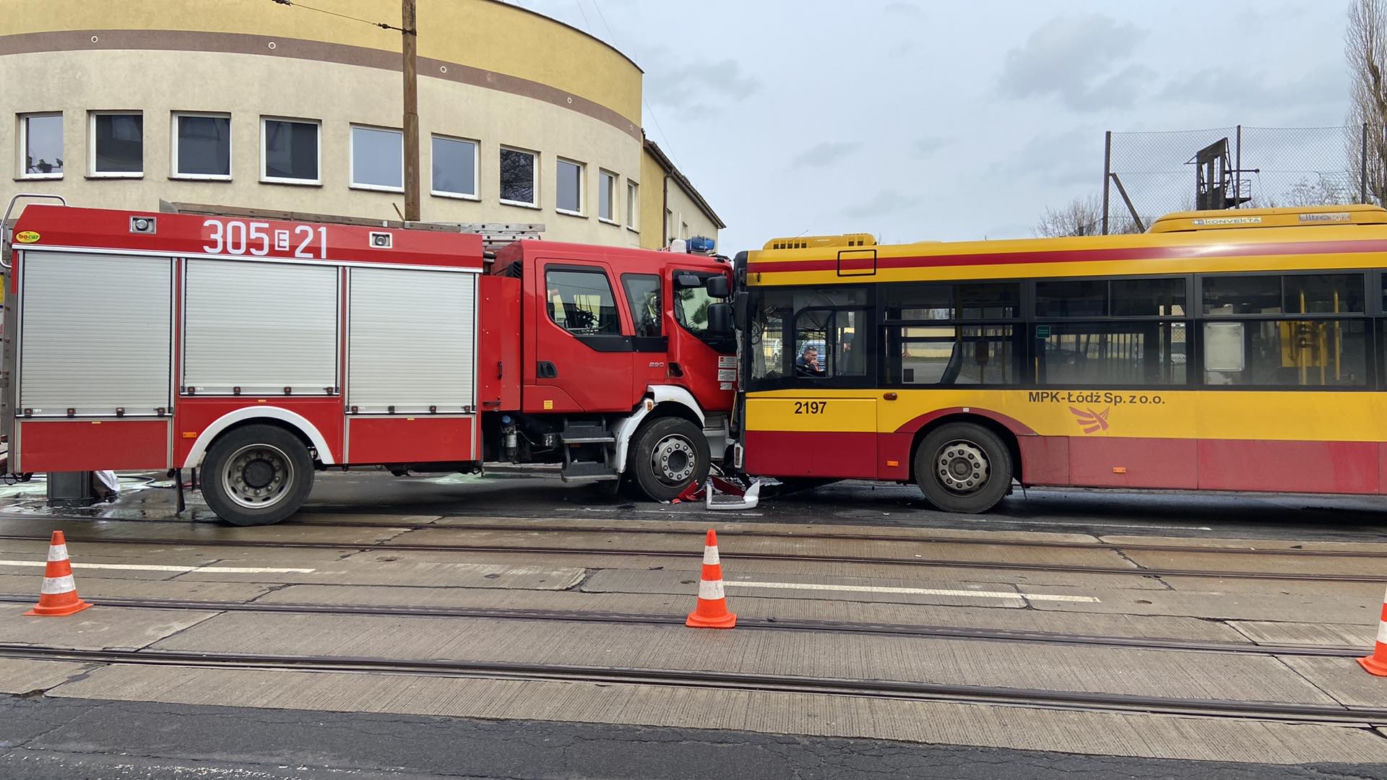Groźny wypadek na Przybyszewskiego w Łodzi