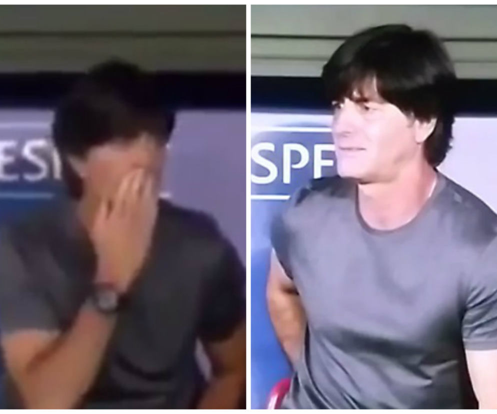Joachim Loew na meczu Niemcy Ukraina