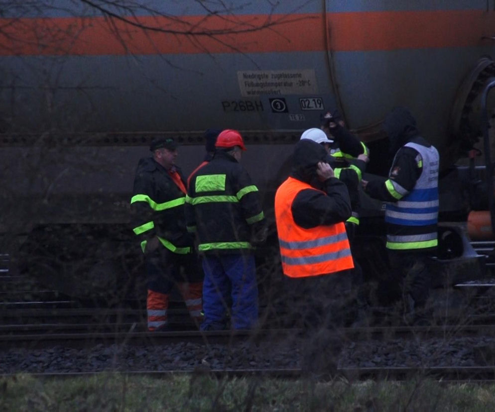 Wykolejenie pociągu w Szczecinie Dąbiu