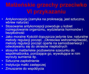 Slajdy z lekcji religii w liceum w Limanowej