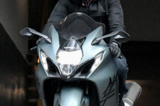 Hubert Urbański na motorze