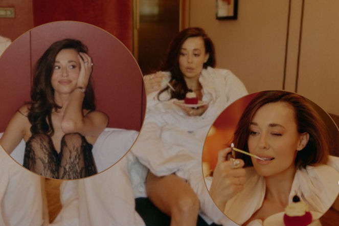 Walentynkowy ogień u Izy Krzan! W 31. urodziny została… jedynie w koronkowych rajstopach