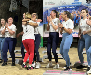 Trening fitness na stepie 600 metrów pod ziemią. Poznanianki zawalczyły o rekord Guinnessa
