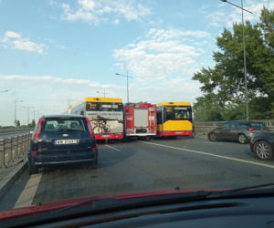 Utrudnienia po wypadku na Moście Łazienkowskim