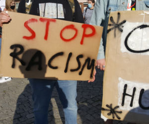 Protest w Grudziądzu, przeciwko agresji i dyskryminacji rasowej w Ameryce