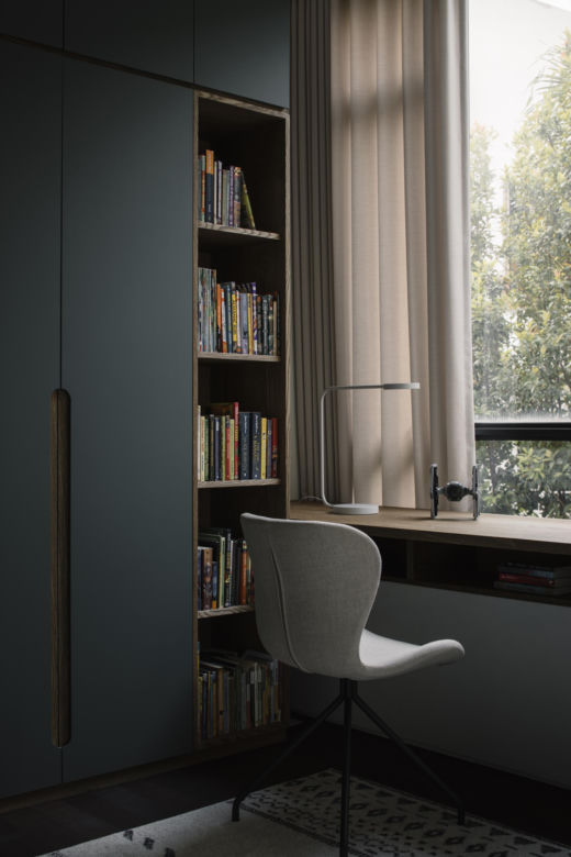 Nowoczesny apartament z patio - projekt Pupil Office