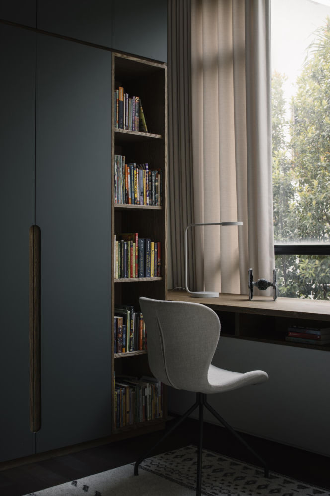Nowoczesny apartament z patio - projekt Pupil Office