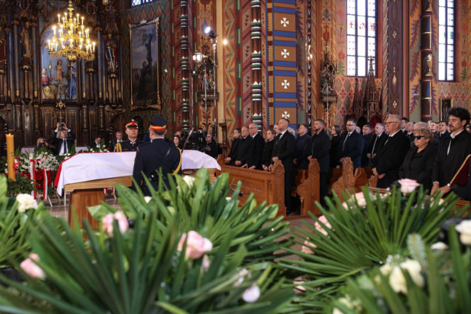 Politycy na pogrzebie Łukasza Litewki