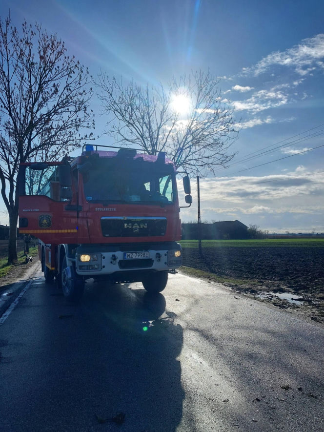 Interwencje Strażaków przy likwidacji szkód spowodowanych przez gwałtowny wiatr i burze
