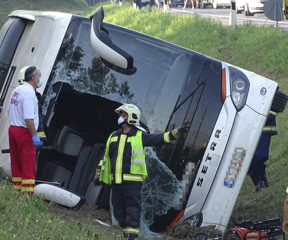 Wypadek polskiego autokaru na Węgrzech