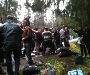 Protest ekologów/ Morskie Oko