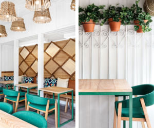 Wnętrze ekologicznej restauracji w Norwegii