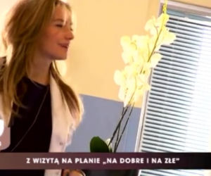 Pytanie na śniadanie. Kamilla Baar na planie Na dobre i na złe