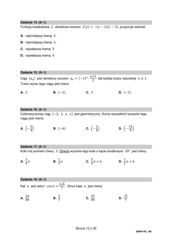 Matura poprawkowa 2023: matematyka. Arkusze CKE i odpowiedzi rozwiązane przez eksperta [Formuła 2015] 