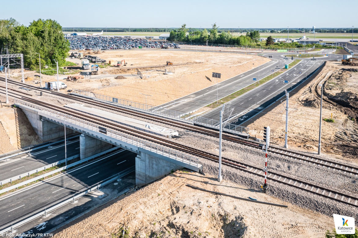 Nowy układ drogowy przy lotnisku w Pyrzowicach coraz bliżej