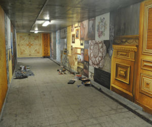 Mural w tunelu na ulicy Junackiej.