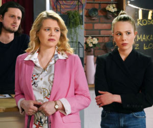 Barwy szczęścia, odc. 2505: Sławka (Ewelina Serafin), Radek (Filip Kosior), Jowita (Magdalena Żak)
