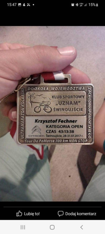 Krzysztof Fechner, pasjonat kolarstwa z Zielonej Góry