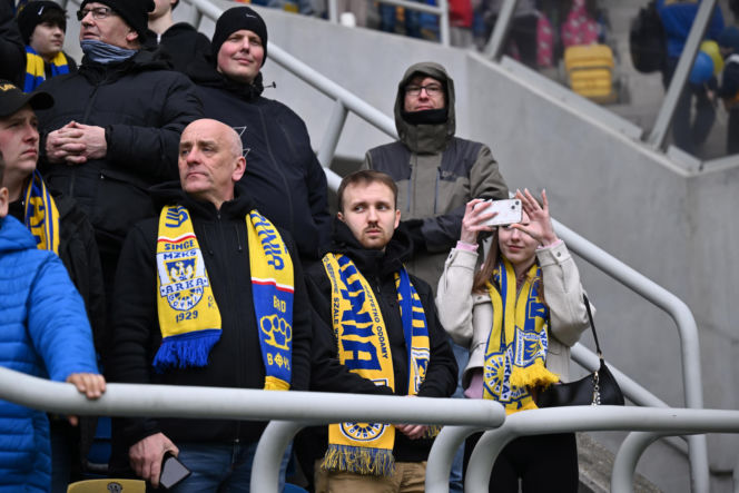 Arka Gdynia - Widzew Łódź: Zdjęcia kibiców i zawodników z meczu 25. kolejki PKO BP Ekstraklasy