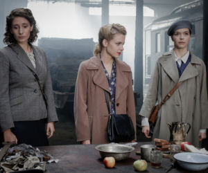 Wojenne dziewczyny 4 odc. 43. Marysia (Aleksandra Pisula), Ewa (Vanessa Aleksander), Nitka (Maja Szopa)