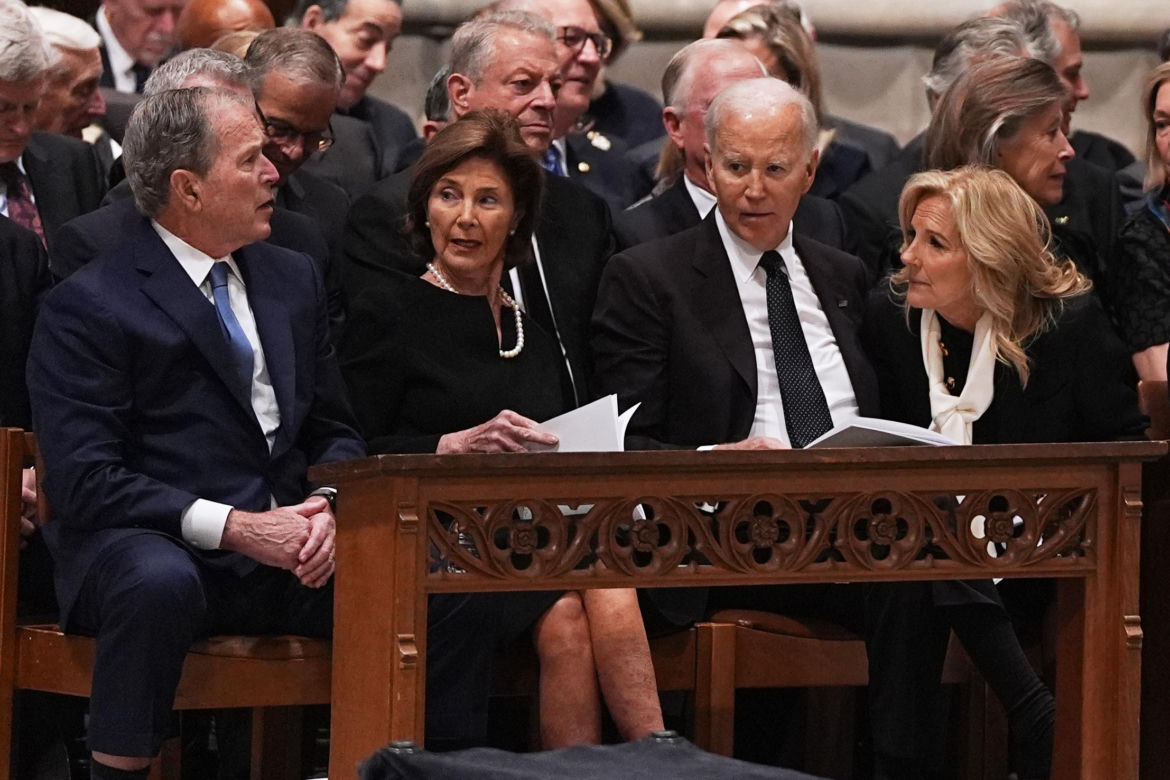 Bush, Biden i Harris wzięli udział w pogrzebie b. wiceprezydenta Dicka Cheneya