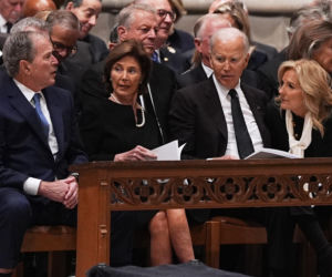 Bush, Biden i Harris wzięli udział w pogrzebie b. wiceprezydenta Dicka Cheneya