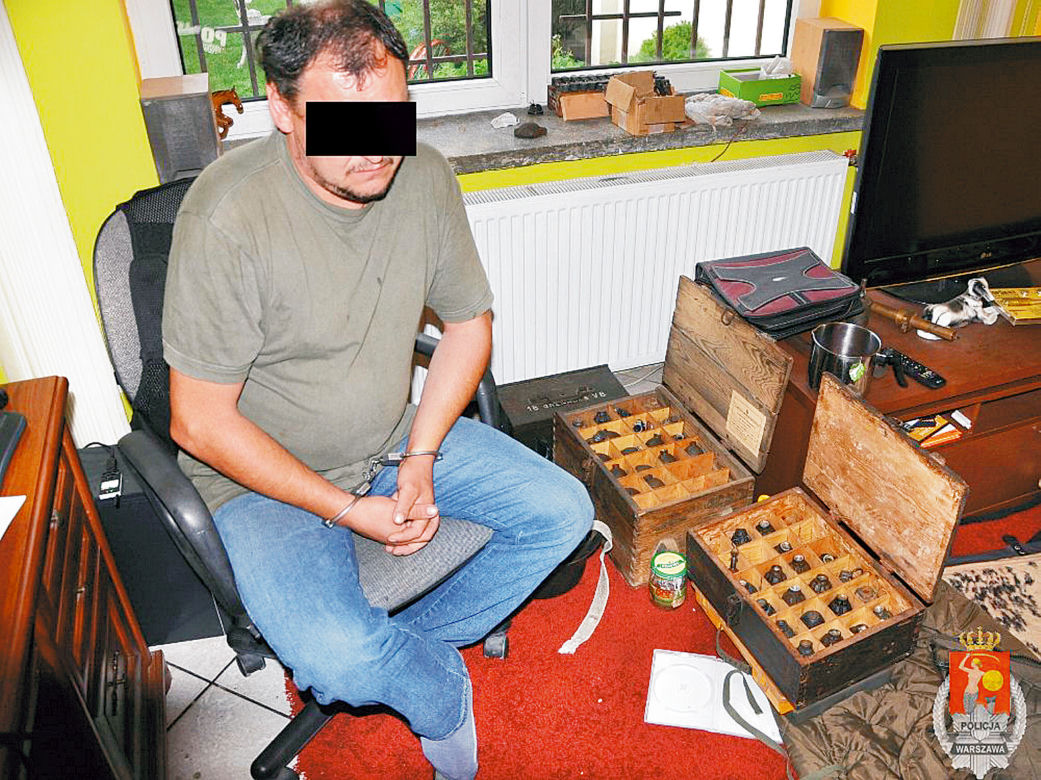 Wpadł kolekcjoner granatów