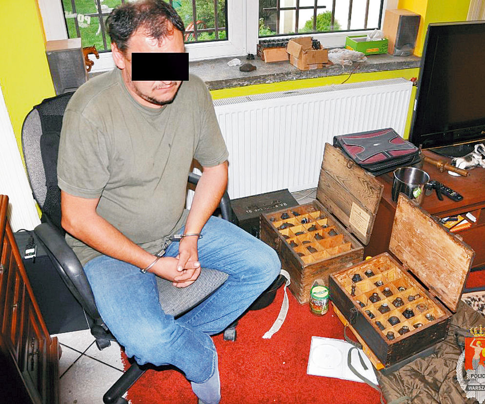 Wpadł kolekcjoner granatów