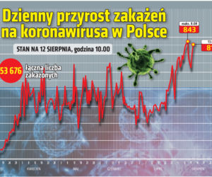 Koronawirus w Polsce. Statystyki, wykresy, grafiki (13 sierpnia)