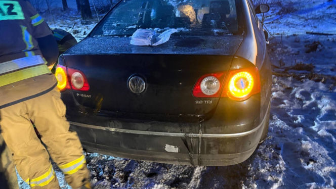 Zderzenie trzech aut na DW212 03.02.2026