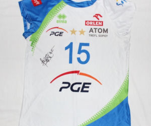 Koszulka PGE ATOM TREFL SOPOT autograf B. Cooper.