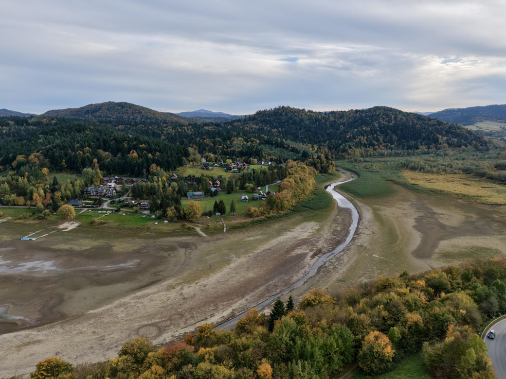 Wysychające Jezioro Solińskie