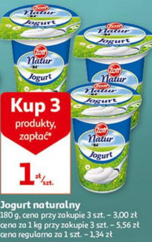  jogurt za 1 zł